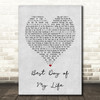 American Authors Best Day of My Life Grey Heart Song Lyric Music Art Print