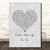 Connie Talbot Never Give Up On Us Grey Heart Song Lyric Music Art Print