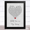 Ray LaMontagne Hold You in My Arms Grey Heart Song Lyric Music Art Print