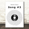 Stone Sour Song 3 Vinyl Record Song Lyric Quote Print