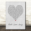 Nothing But Thieves Real Love Song Grey Heart Song Lyric Music Art Print