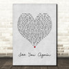 Connie Talbot See You Again Grey Heart Song Lyric Music Art Print