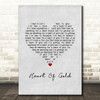 Neil Young Heart Of Gold Grey Heart Song Lyric Music Art Print