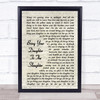 Iron Maiden Bring Your Daughter To The Slaughter Vintage Script Song Lyric Print