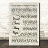 Don McLean Vincent (Starry, Starry Night) Vintage Script Song Lyric Quote Print