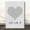 Steve Winwood Roll With It Grey Heart Song Lyric Music Art Print