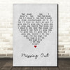 Shed Seven Missing Out Grey Heart Song Lyric Music Art Print