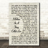 The Darkness I Believe In A Thing Called Love Vintage Script Song Lyric Print