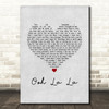 Rod Stewart Ooh La La Grey Heart Song Lyric Music Art Print