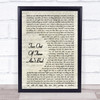 Meat Loaf Two Out Of Three Ain't Bad Vintage Script Song Lyric Quote Print