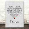 David Whitfield Mama Grey Heart Song Lyric Music Art Print