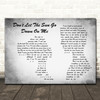 Elton John Don't Let The Sun Go Down On Me Man Lady Couple Grey Song Lyric Music Art Print