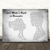 Bryan Adams Let's Make a Night to Remember Man Lady Couple Grey Song Lyric Music Art Print