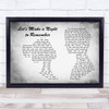 Bryan Adams Let's Make a Night to Remember Man Lady Couple Grey Song Lyric Music Art Print