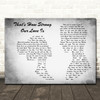 Bryan Adams feat. Jennifer Lopez That's How Strong Our Love Is Man Lady Couple Grey Song Lyric Music Art Print