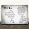 Tyler Shaw With You Man Lady Couple Grey Song Lyric Music Art Print