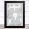 Shania Twain You're Still The One Lesbian Women Gay Brides Couple Wedding Grey Song Lyric Music Art Print