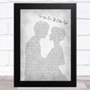 Brian Fallon See You On The Other Side Man Lady Bride Groom Wedding Grey Song Lyric Music Art Print