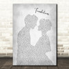 Kate Nash Foundations Man Lady Bride Groom Wedding Grey Song Lyric Music Art Print
