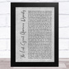 Taylor Swift The Last Great American Dynasty Grey Rustic Script Song Lyric Music Art Print