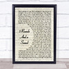 Blind Pilot 3 Rounds And A Sound Vintage Script Song Lyric Quote Print