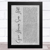 Hardy Give Heaven Some Hell Grey Rustic Script Song Lyric Music Art Print