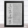 Creed With Arms Wide Open Grey Rustic Script Song Lyric Music Art Print