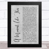 Kelly Clarkson A Moment Like This Grey Rustic Script Song Lyric Music Art Print