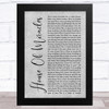 Brandon Lake House Of Miracles Grey Rustic Script Song Lyric Music Art Print