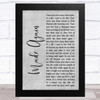 Marillion Made Again Grey Rustic Script Song Lyric Music Art Print