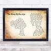 Neil Diamond The Story Of My Life Man Lady Couple Song Lyric Music Art Print