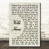 The Rolling Stones Wild Horses Vintage Script Song Lyric Quote Print