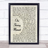 Diana Ross One Shining Moment Vintage Script Song Lyric Quote Print