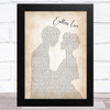 Lionel Richie Endless Love Man Lady Bride Groom Wedding Song Lyric Music Art Print