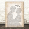 Jimmy Dorsey Tangerine Man Lady Bride Groom Wedding Song Lyric Music Art Print