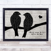 The Carpenters (They Long To Be) Close To You Lovebirds Music Script Song Lyric Music Art Print