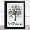 Daniel O'Donnell There's A Blue Moon Over My World Without You Music Script Tree Song Lyric Music Art Print