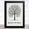 Dustin Kensrue Of Crows and Crowns Music Script Tree Song Lyric Music Art Print