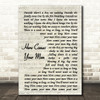 Pixies Here Comes Your Man Vintage Script Song Lyric Quote Print