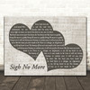 Mumford & Sons Sigh No More Landscape Music Script Two Hearts Song Lyric Music Art Print