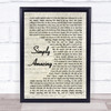 Trey Songz Simply Amazing Vintage Script Song Lyric Quote Print