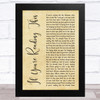 Tim McGraw If You're Reading This Rustic Script Song Lyric Music Art Print