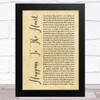 Leonard Cohen Happens To The Heart Rustic Script Song Lyric Music Art Print