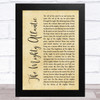 Runrig The Mighty Atlantic Rustic Script Song Lyric Music Art Print