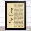 Depeche Mode One Caress Rustic Script Song Lyric Music Art Print