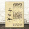 Cecilio & Kapono About You Rustic Script Song Lyric Music Art Print