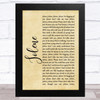 Dolly Parton Jolene Rustic Script Song Lyric Music Art Print