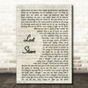 Adam Levine Lost Stars Vintage Script Song Lyric Quote Print