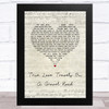Nick Lowe True Love Travels On A Gravel Road Script Heart Song Lyric Music Art Print