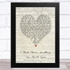 The 1975 I Think There's Something You Should Know Script Heart Song Lyric Music Art Print